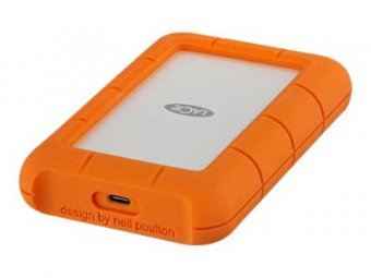 Lacie Rugged Mobile Drive USB-C (HDD) - Orange - 5TB - Câble USB-C fourni (2) - PROMO jusqu'au 15/03/2024 ou épuisement des stocks 