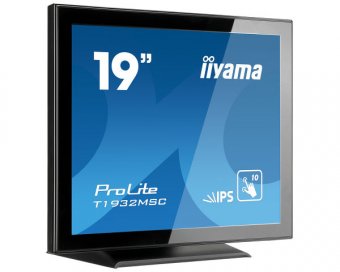 iiyama ProLite T1932MSC-B5AG - Écran LED - 19" - écran tactile - 1280 x 1024 @ 75 Hz - IPS - 250 cd/m² - 1000:1 - 14 ms - HDMI, VGA, DisplayPort - haut-parleurs - noir 