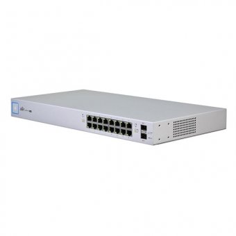 Ubiquiti Switch UniFi 16xRJ45 GBit/2xSFP Managed PoE+ (150W) 19" Rack-Mountable 