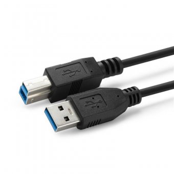 MicroConnect USB3.0 A-B 1m M-M, Black 