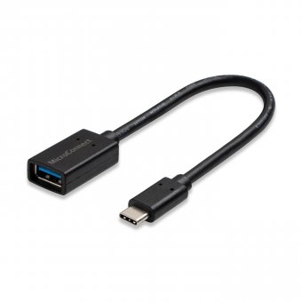 MicroConnect USB Type C Gen1 - USB 3.0 A, M/F, Black 