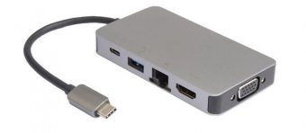 USB-A, 2 x USB3.0 A, RJ45, HDMI, VGA, Type C 