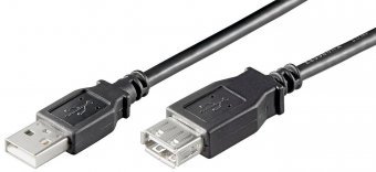MicroConnect USB2.0, M/F, 1m 