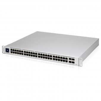 Ubiquiti Switch UniFi 48xRJ45 GBit/4xSFP+ Managed Gen2 19" Rack-Mountable, Fanless, 1,3" Touchscreen 