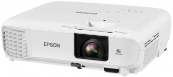 Epson EB-W49 - Projecteur 3LCD - portable - 3800 lumens (blanc) - 3800 lumens (couleur) - WXGA (1280 x 800) - 16:10 - LAN - blanc 