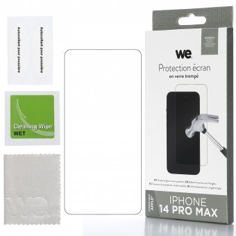 WE Verre trempé APPLE IPHONE 14 PRO MAX: Protection écran - anti-rayures - anti- 