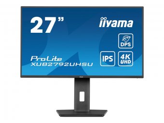 iiyama ProLite XUB2792UHSU-B6 - Écran LED - 27" - 3840 x 2160 4K @ 60 Hz - IPS - 350 cd/m² - 1300:1 - 4 ms - HDMI, DisplayPort, USB-C - haut-parleurs - noir mat avec extension de garantie 