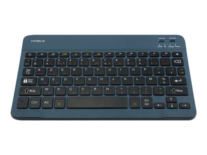 Mobilis- Clavier Bluetooth AZERTY Français bleu 