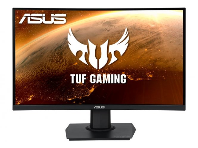 ASUS TUF Gaming VG24VQE - Écran LED - jeux - incurvé - 23.6" - 1920 x 1080 Full HD (1080p) @ 165 Hz - VA - 250 cd/m² - 3000:1 - 1 ms - 2xHDMI, DisplayPort - noir 