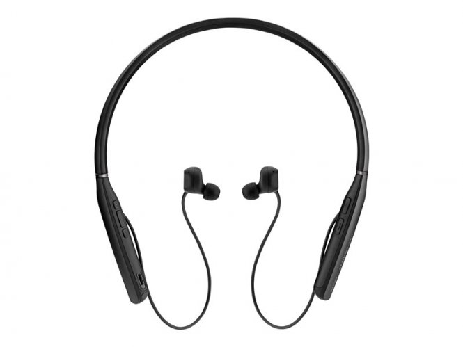 EPOS I SENNHEISER ADAPT 461 - Écouteurs avec micro - intra-auriculaire - tour de cou - Bluetooth - sans fil - Suppresseur de bruit actif - noir et argent - Certifié pour Microsoft Teams 