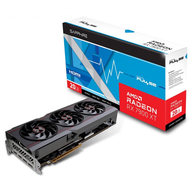 Sapphire VGA 20GB RX7900XT PULSE GAMING-OC 2xHDMI/2xDP PULSE AMD RADEON RX 7900XT GAMING OC 20GB GDDR6 