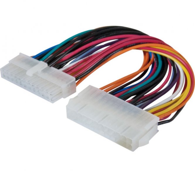 Rallonge d'alimentation carte mère ATX 24 broches - 20 cm