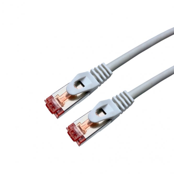 Cat 6a SSTP LSOH BLANC Snagless avec fiche de test ? 5m 