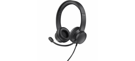 Casque-micro supra-aural léger USB pour PC avec coussinets doux et arceau réglable - Câble 1,8 m
