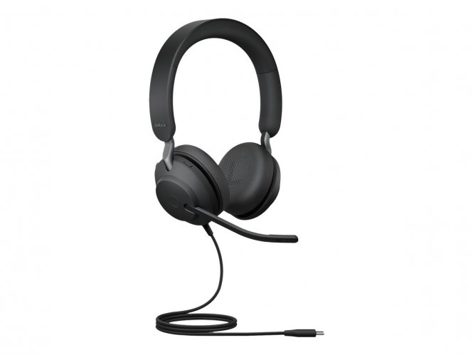 Jabra Evolve2 40 SE UC Stereo - Micro-casque - sur-oreille - filaire - USB-C - isolation acoustique - Optimisé pour la CU