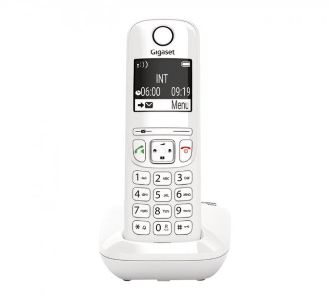 Gigaset AS690 téléphone sans fil DECT blanc - base + combiné 