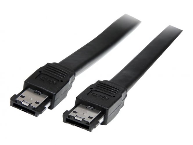 StarTech.com Câble eSATA blindé de 2m pour disque dur externe SATA - Cordon eSATA vers eSATA - Serial-ATA III 6Gb/s - Mâle / Mâle - Noir - Câble eSATA - Serial ATA 150/300/600 - eSATA (M) pour eSATA (M) - 2 m - noir 