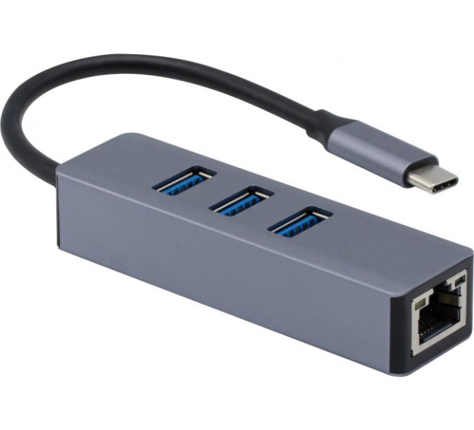 Adaptateur USB-C RJ45 Gigabit Boot PXE avec hub 3 ports USB-A 3.0 