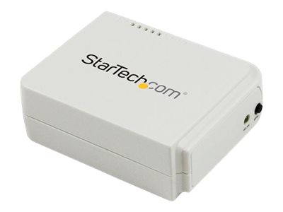 StarTech.com Serveur d'impression USB 2.0 sans fil N avec port Ethernet 10/100 Mb/s 
