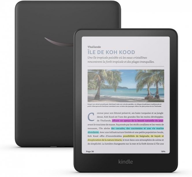 Amazon Kindle (Nouvelle génération) - Le plus léger et compact, avec écran antireflets, changements de page plus rapides et éclairage avant réglable - 16 Go - Sans publicités - Noir