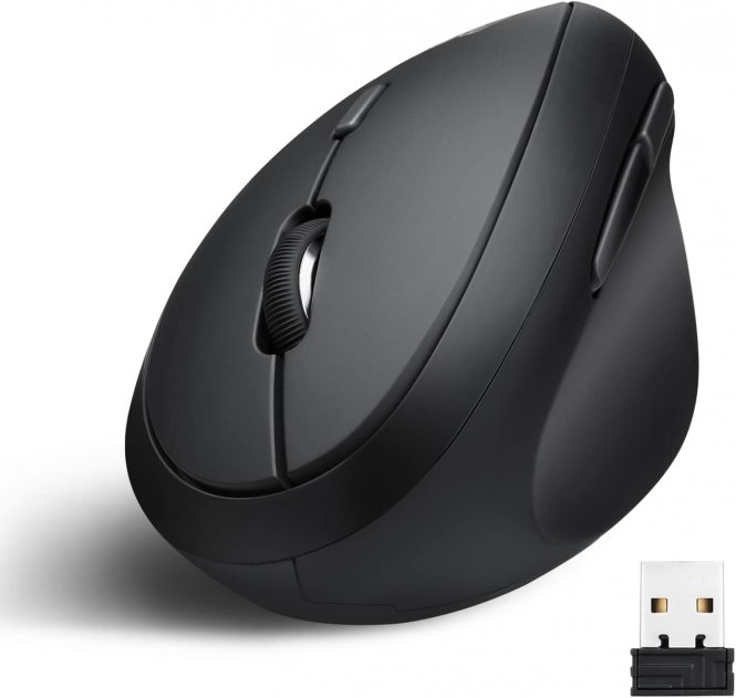 Perixx PERIMICE-719, Souris Ergonomique Verticale sans Fil pour Droitiers - Petite Taille 105x67x58 mm