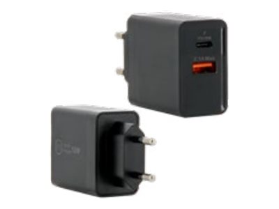 Mobilis adaptateur secteur - 24 pin USB-C, USB type A - 18 Watt
