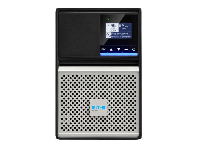 Eaton 5P 1550i - Gen 2 - onduleur - tour - CA 200/208/220/230/240 V - 1350 Watt - 1550 VA - monophasé - 9 Ah - RS-232, USB - connecteurs de sortie : 8 - noir / argent 
