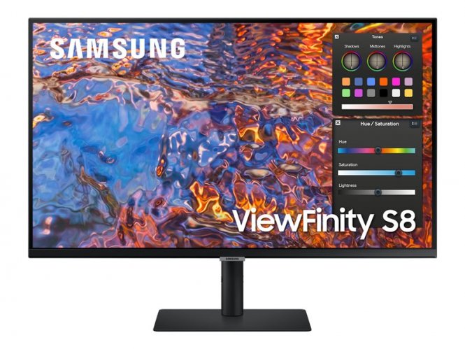 Samsung ViewFinity S8 S32B800PXP - S80PB Series - écran LED - 32" - 3840 x 2160 4K @ 60 Hz - IPS - 350 cd/m² - 1000:1 - DisplayHDR 600 - 5 ms - HDMI, DisplayPort, USB-C - noir 