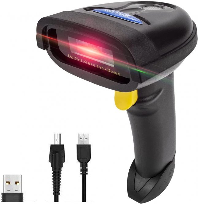 NETUM NT-1228BL Bluetooth QR 2D Barcode Scanner à Main Levée USB sans Fil 1d Codes-Barres 2D Imager pour Mobile Paiement Ordinateur écran Scan 