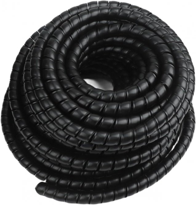 Conduit spiralé de 20 mm de diamètre - 25 m - Tuyau de protection flexible en polypropylène - Gestion des câbles à domicile ou au bureau 