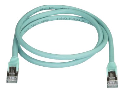1m Aqua Cat6a Ethernet Cable - STP 