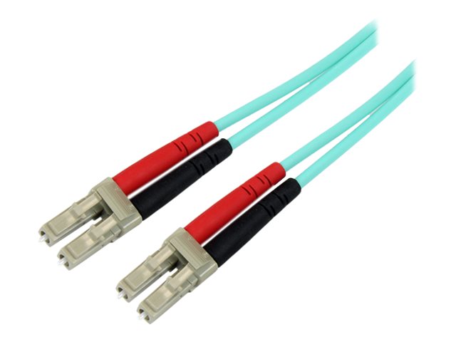 3m 10 Gb Aqua Fiber Patch Cable LC/LC 