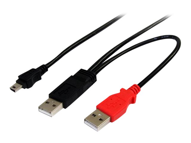 6 ft USB Y Cable for External Hard Drive 