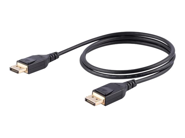 StarTech.com Câble Certifié VESA DisplayPort 1.4 1 m - 8K 60Hz HBR3 HDR - Cordon Écran Super UHD DisplayPort vers DisplayPort - Câble Fin Ultra HD 4K 120Hz DP 1.4 M/M Connecteur M/M (DP14MM1M) - Câble DisplayPort - DisplayPort (M) verrouillé pour DisplayP 