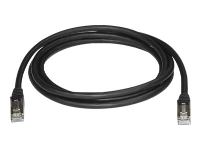 2m Black Cat6a Ethernet Cable - STP 