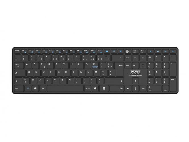 PORT Connect OFFICE PRO Clavier rechargeable sans fil Bluetooth 5.2 