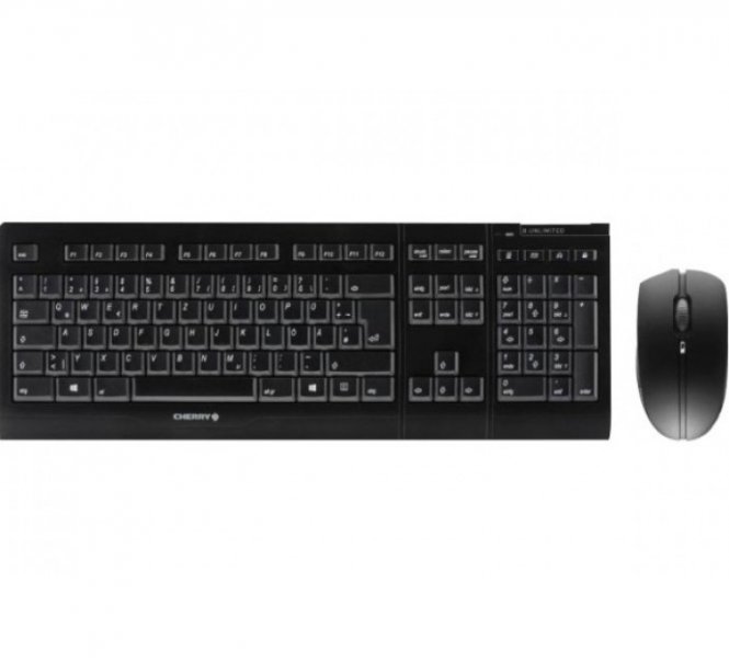 CHERRY Pack clavier & souris B.Unlimited 3.0 Sans fil noir 