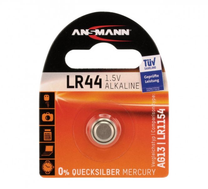 ANSMANN Piles alcalines 5015303 LR44 blister de 1 