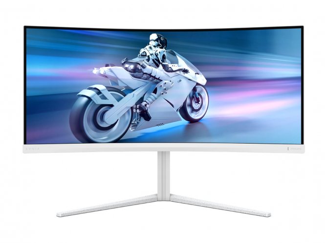 Philips Evnia 5000 34M2C5501A - Écran LED - jeux - incurvé - 34" - 3440 x 1400 WQHD @ 180 Hz - Fast VA - 300 cd/m² - 4000:1 - DisplayHDR 400 - 0.5 ms - 2xHDMI, DisplayPort - haut-parleurs - blanc