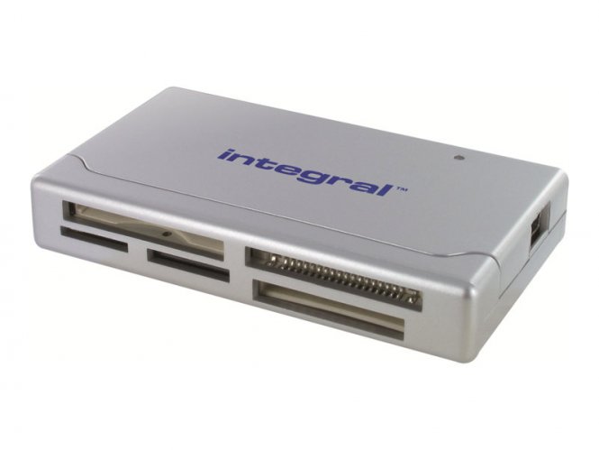 Integral MultiCard Reader - Lecteur de carte (MS, MS PRO, MMC, SD, MS Duo, xD, MS PRO Duo, CF, RS-MMC, MMCmobile, microSD, MMCplus, SDHC, MS Micro, microSDHC) - USB 2.0 