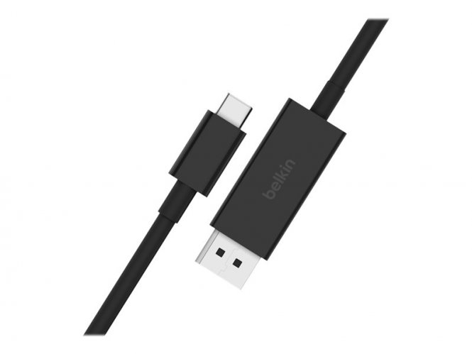 Belkin CONNECT - câble d'adaptateur vidéo - 24 pin USB-C pour DisplayPort - 2 m 