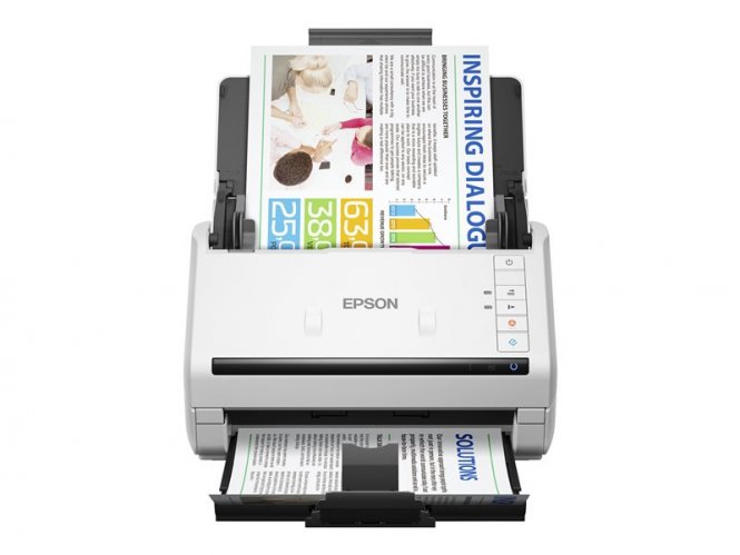 Epson WorkForce DS-530II - Scanner de documents - Recto-verso - 215.9 x 6096 mm - 600 dpi x 600 dpi - jusqu'à 35 ppm (mono) / jusqu'à 35 ppm (couleur) - Chargeur automatique de documents (50 feuilles) - jusqu'à 4000 pages par jour - USB 3.0 