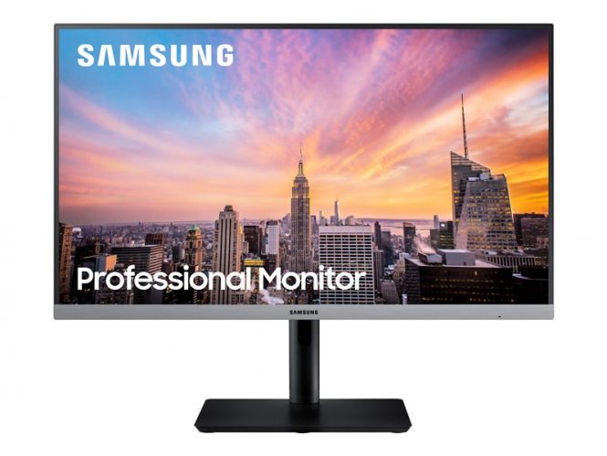 Samsung S24R650FDU - SR650 Series - écran LED - 24" (23.8" visualisable) - 1920 x 1080 Full HD (1080p) @ 75 Hz - IPS - 250 cd/m² - 1000:1 - 5 ms - HDMI, VGA, DisplayPort - gris foncé/bleu 
