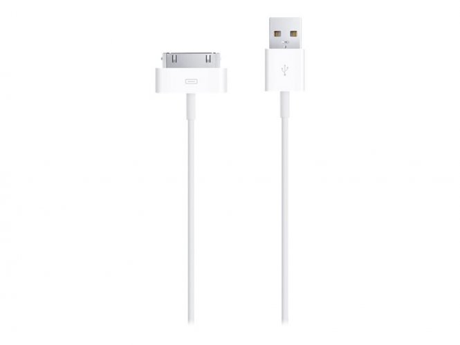 Apple Dock Connector to USB Cable - Câble de chargement / de données - Apple Dock mâle pour USB mâle 