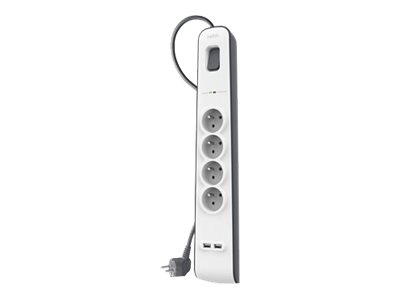 Belkin SurgeMaster -Multiprise/Parafoudre 4 Prises 2 Ports USB 