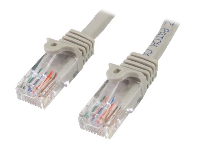 10m Gray Snagless Cat5e Patch Cable 