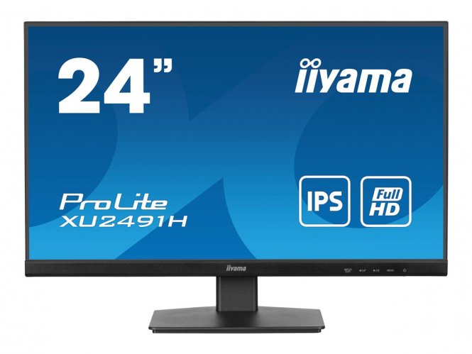 iiyama ProLite XU2491H-B1 - Écran LED - 24" (23.8" visualisable) - 1920 x 1080 Full HD (1080p) @ 100 Hz - IPS - 300 cd/m² - 1300:1 - 0.5 ms - HDMI, DisplayPort - noir, mat 