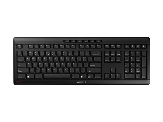 CHERRY STREAM CLAVIER SANS FIL - clavier - International US - noir Périphérique d'entrée 