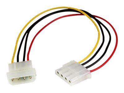 12in Molex LP4 Power Extension Cable M/F 