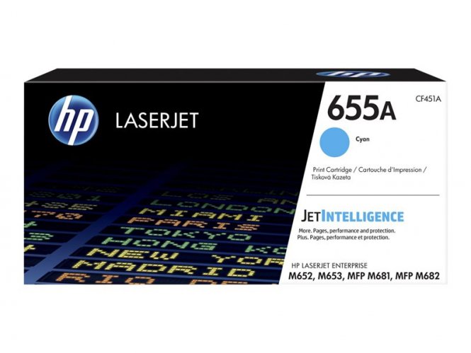 HP 655A - cyan - original - LaserJet - cartouche de toner (Unitaire) 